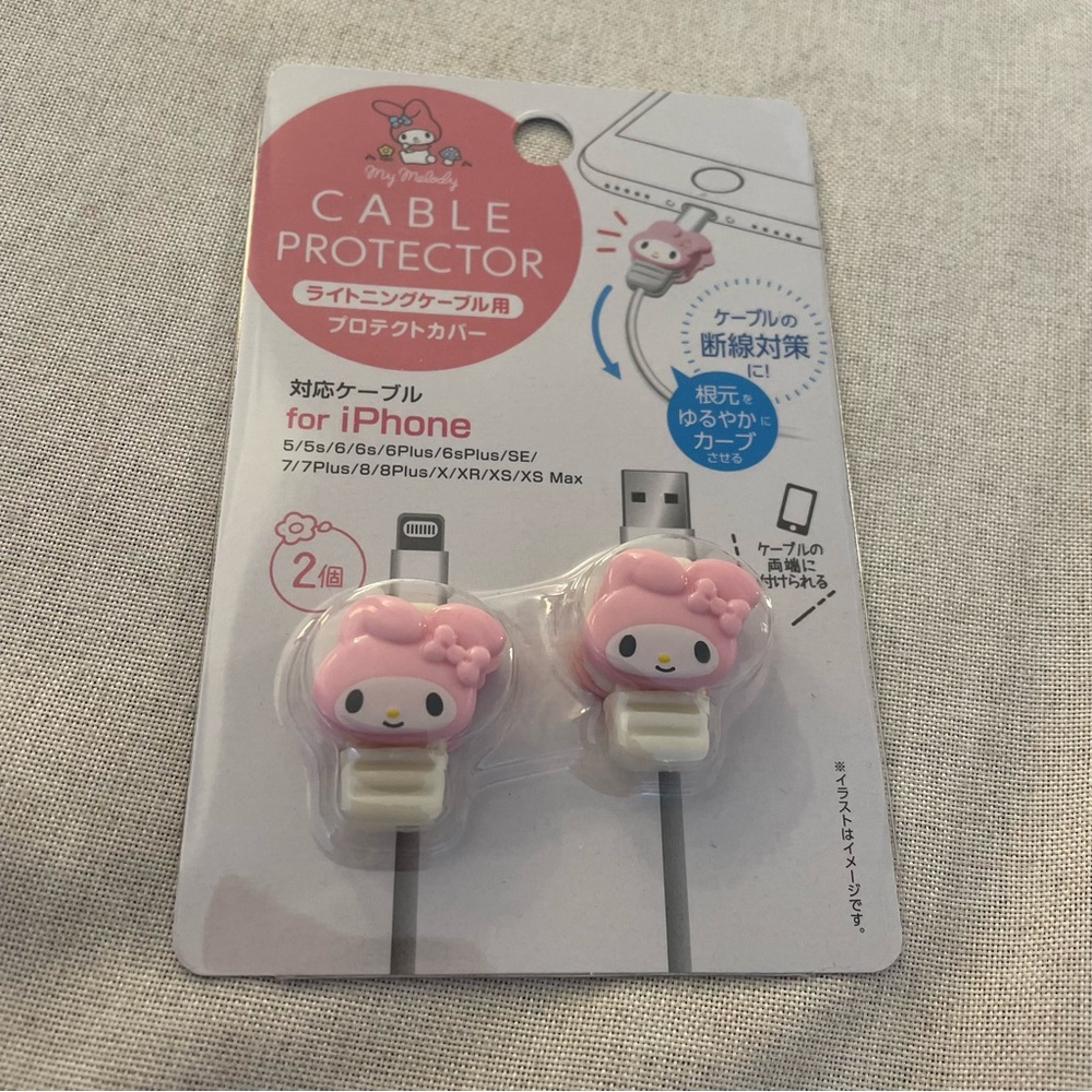 🌷3/$15 NEW Sanrio My Melody Cute Cable Protectors for iPhone